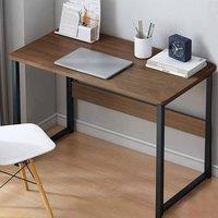 SPETLEK Computer Desk Laptop Pc Study Table Home Office Desk Furniture in Brown