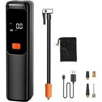 Nordara Electric Car Tyre Inflator Cordless Digital Tire Portable Air Compressor Pump in Black