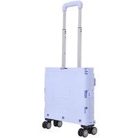 Kelvenix 45L Folding Boot Cart Shopping Trolley Fold Up Storage Box in Pale Lilac | Size: 0.6m2