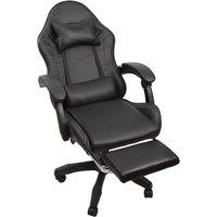 KORVIXA New Gaming Chair Swivel Home Office Chair in Black | Size: 100 cm x 100 cm