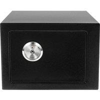 Kelvenix Safe Box Mechanical Safe with Key for Security Money Cash in Black