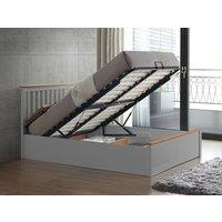 Bedmaster Malmo Wooden Ottoman Bed & Cotswold 3000 Pocket Sprung Natural Mattress in Grey | Size: Double