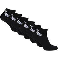 TALYX Men's 6 Pack Bamboo Ankle Reinforced Heel Toe Socks in Black | Size: 6-11