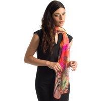 Elizabetta Boutique Women's Campo de' Fiori - Long Silk Scarf in Coral
