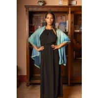 Elizabetta Boutique Women's Sophia - Silk Scarf Shawl in Aqua