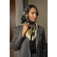 Elizabetta Boutique Women's Fantasia - Silk Foulard in Black
