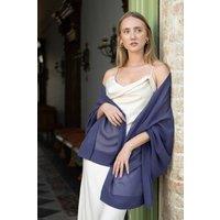 Elizabetta Boutique Women's Carmen - Silk Scarf Shawl in Navy