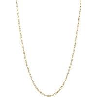 Spero London Women's Rectangular Link Chain Sterling Silver Necklace in Gold
