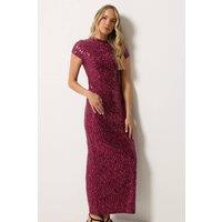 Long Tall Sally Women's Tall Sequin Maxi Dress in Red | Size: 10