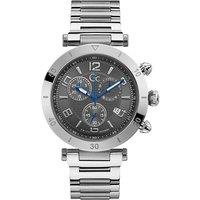 Gc Men's Y68001G5MF Sport Chic 44mm Quartz Watch in Silver