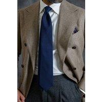 Elizabetta Boutique Men's Marino - Navy Blue Silk Grenadine Tie | Size: Standard