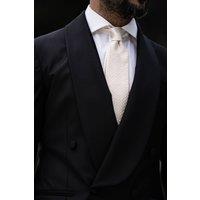 Elizabetta Boutique Men's Barbera - Silk Jacquard Tie in Light Beige | Size: Standard
