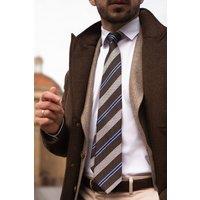 Elizabetta Boutique Men's Flaminia - Silk Jacquard Tie in Brown | Size: Standard