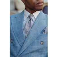 Elizabetta Boutique Men's Medici - Printed Silk Tie in Lavender | Size: Standard