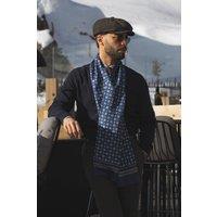 Elizabetta Boutique Men's Botticelli - Slim Silk Scarf in Blue