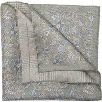 Elizabetta Boutique Men's Enzo - Double Sided Silk Pocket Square in Green