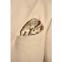 Elizabetta Boutique Men's Italo - Double Sided Silk Pocket Square in Yellow