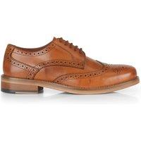 CATESBY ENGLAND Men's LANCASTER Leather Wingtip Brogue Derby Shoes in Tan | Size: 11