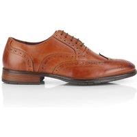 CATESBY ENGLAND Men's FAXTON Leather Brogue Oxford Shoes in Tan | Size: 8