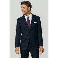 Dobell Men's Navy Donegal Tweed 2 Piece Suit | Size: 44R