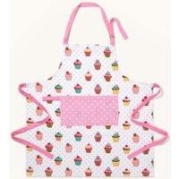 Homescapes Pink Cupcake Cotton Apron