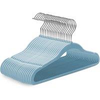 Kidoola 20 Velvet Baby Hangers, Nursery Coat Clothing Hangers for Babies in Blue
