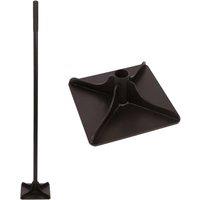 Harbour Housewares Manual Iron Ground Tamper with 1.22M Handle in Black
