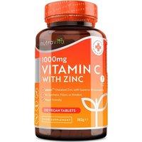 Nutravita Vitamin C & Zinc Tablets - Vitamin C 1000mg with Albion Zinc 15mg in Orange