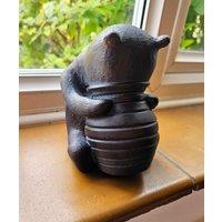 Inspirational Gifting Winnie-The-Pooh Ornament Sculpture For A Home or Garden in Bronze
