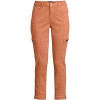 Lands' End Women's Slim Leg Cargo Jeans in Burnt Orange | Size: 18