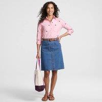 Lands' End Women's Cotton Oxford Shirt in Pink | Size: Medium
