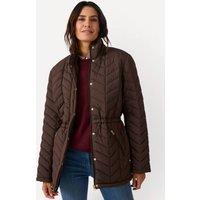 Damart Women's Padded Parka Jacket in Chocolate | Size: 14-16