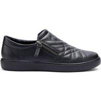 Hotter Women's 'Poppy' Quilted Trainers in Black | Size: 4