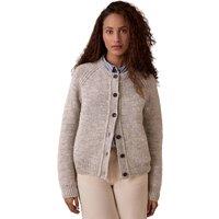 Celtic & Co Women's British Wool Stitch Cardigan in Light Stone | Size: XL
