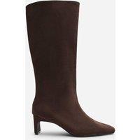 Where's That From Women's Mckinley Knee High Straight Heel Boot in Dark Brown | Size: 8