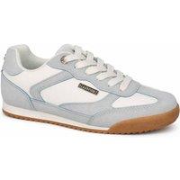 Elle Sport Women's Retro Trainers with Lace Fastening & Cushioned Sole in Light Blue | Size: 6