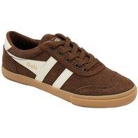 Gola Classics Women's 'Badminton Suede' Lace-Up Trainers in Dark Brown | Size: 5