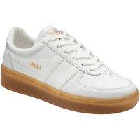 Gola Classics Women's 'Grandslam Leather' Lace-Up Trainers in White | Size: 7