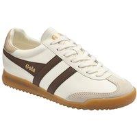 Gola Classics Women's 'Torpedo Leather' Lace-Up Trainers in Off-White | Size: 5