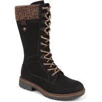 Pavers Women's Lace-Up Calf Boots in Black | Size: 4