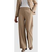 Hobbs London Women's Ashleen Wide Leg Trousers in Camel | Size: 16