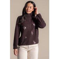 Craghoppers Women's National Trust Rosemary II Overhead Fleece in Chocolate | Size: 14