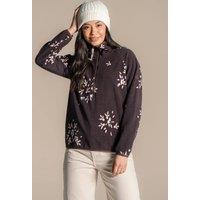Craghoppers Women's National Trust Reedmace Half Zip Fleece in Chocolate | Size: 10