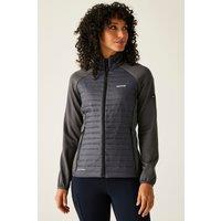 Regatta Women's Clumber Water-Repellent Hybrid Quilted Jacket in Mid Grey | Size: 12