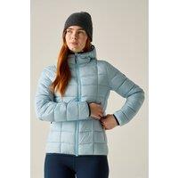 Regatta Women's Asper Hooded Water-Repellent Insulating Padded Jacket in Pale Blue | Size: 10