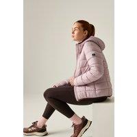 Regatta Women's Asper Hooded Water-Repellent Insulating Padded Jacket in Pale Lilac | Size: 10