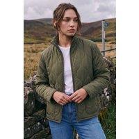 Roman Women's Petite Padded Jacket in Khaki | Size: 16
