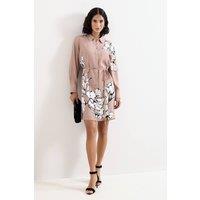 Phase Eight Women's Kendra Belted Shirt Dress in Fawn | Size: 16