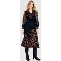 Phase Eight Women's Arema V-Neck Floral Wrap Dress in Midnight | Size: 24
