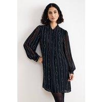 Phase Eight Women's Candice Long Sheer-Sleeve Dress in Midnight | Size: 20